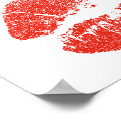 Poster Kissing Red lips (Coin)