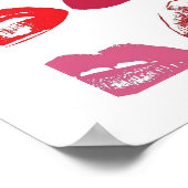 Poster Kissing Red lips (Coin)