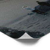 Poster Kissing Rock dans Gold Beach Oregon au coucher du  (Coin)