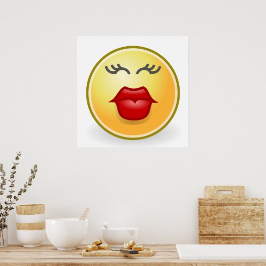 POSTER KISSY FACE (Cuisine)