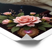 Poster Kit de peinture diamantée White Cat 5D (Coin)