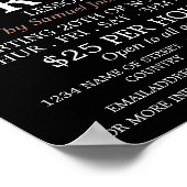 Poster Kit de tambour, leçons de tambour publicité (Coin)