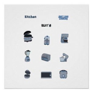 Poster Kitchen Appliances