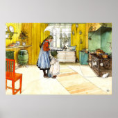 Poster Kitchen Carl Larsson Vintage Swedish Fine Art (Devant)