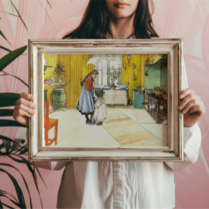 Poster Kitchen Carl Larsson Vintage Swedish Fine Art