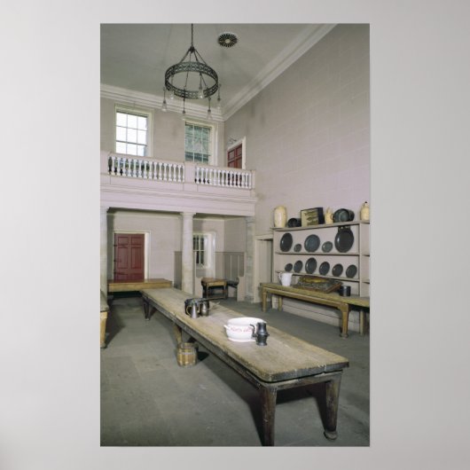 Poster Kitchen Interior mid 18th century (Devant)