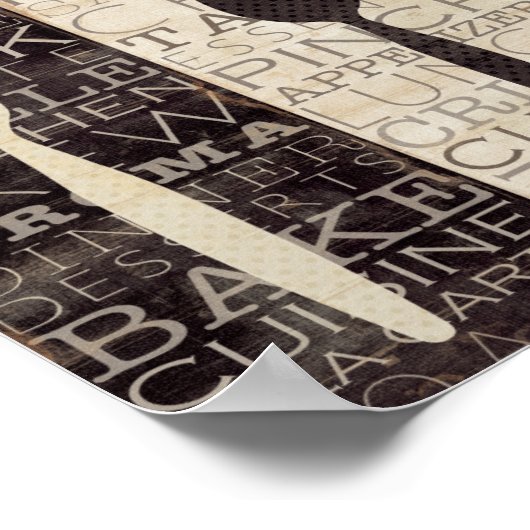 Poster Kitchen Words Trio (Coin)