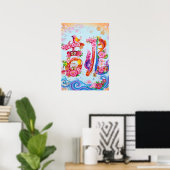 Poster Kitcho: Calligraphy "Good Omen" 260020218 (Bureau à domicile)
