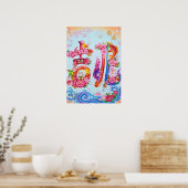 Poster Kitcho: Calligraphy "Good Omen" 260020218 (Cuisine)