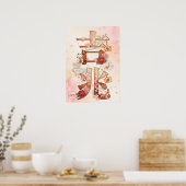 Poster Kitcho: Calligraphy "Good Omen" 260020220 (Cuisine)