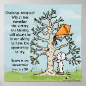 Poster Kite coincé dans l'inspiration de l'arbre (Devant)