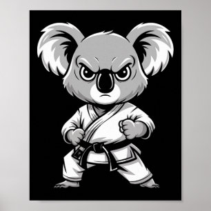 Poster Kite Karate Koala Martial Arts Drôle Pour Les Enfa