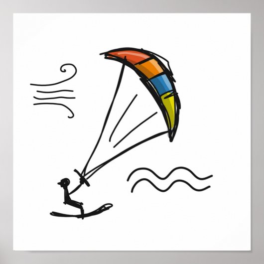 Poster Kiteboard (Devant)