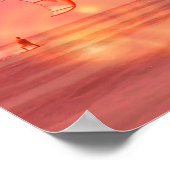 Poster Kiteboarder Sunset Print (Coin)