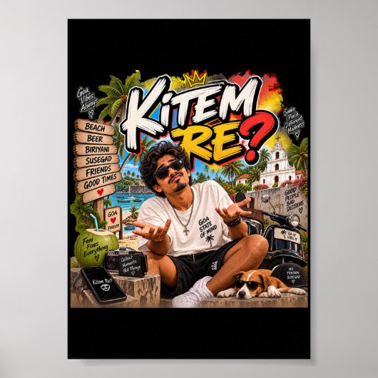 Poster Kitem Re? – L'état d'esprit de Goa (Devant)