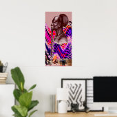 Poster Kitete, Kikongo Bantu Chef-Afrique des années 1800 (Bureau à domicile)