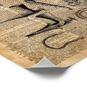 Poster Kits Médicales vintages, Art du dictionnaire, Dépl (Coin)