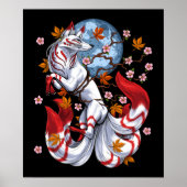 Poster Kitsune japanese Fox (Devant)