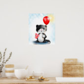Poster Kitten avec ballon (Cuisine)
