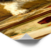 Poster Kitten avec peinture et brosses (Coin)