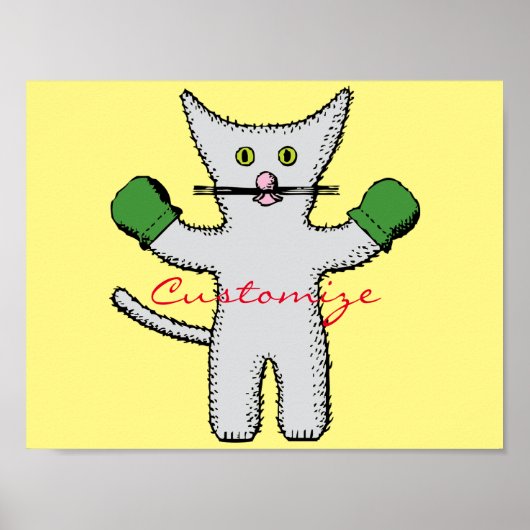 Poster Kitten en boîte avec Mittens Thunder_Cove (Devant)