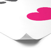 Poster Kitten et les coeurs (Coin)