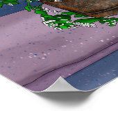 Poster Kitten gris dans le seau de la capture (Coin)