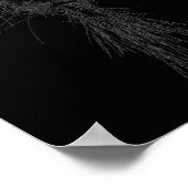 Poster Kitten Lover Abstract Scribble Art Cute Cat Cat (Coin)