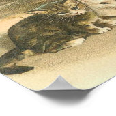 Poster Kitten vintage (Coin)