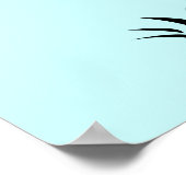 Poster Kitties Jouer avec des papillons en silhouettes (Coin)