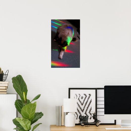 Poster Kitties = Lumière et Amour (Bureau à domicile)