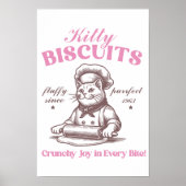 Poster Kitty Biscuits Adorable Cat Baker Fabriquant Biscu (Devant)