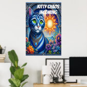 Poster Kitty chaos entrant (Bureau à domicile)