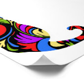 Poster Kitty coloré 1 (Coin)