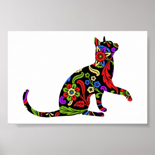 Poster Kitty coloré 2 (Devant)