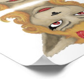 Poster Kitty diable ange animal mignon illustration (Coin)