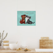 Poster Kitty et Puppy (Cuisine)