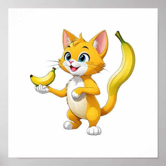 Poster "Kitty Goes Bananas" (Devant)