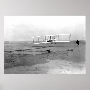 Poster Kitty Hawk, NC Wright Brothers Première En Vol