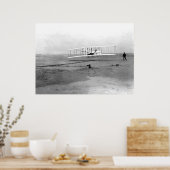 Poster Kitty Hawk, NC Wright Brothers Première En Vol (Cuisine)