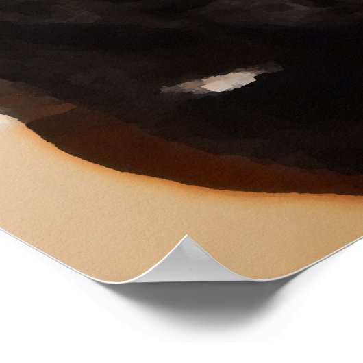 Poster Kitty noir (Coin)