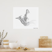 Poster Kitty typographique (Cuisine)