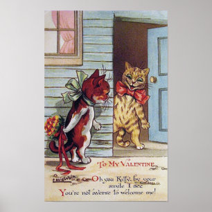 Poster Kitty Valentine, Louis Wain