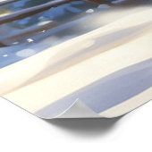 Poster *~* Kitty volant à neige 5:4 Kitten Cat AP68 (Coin)