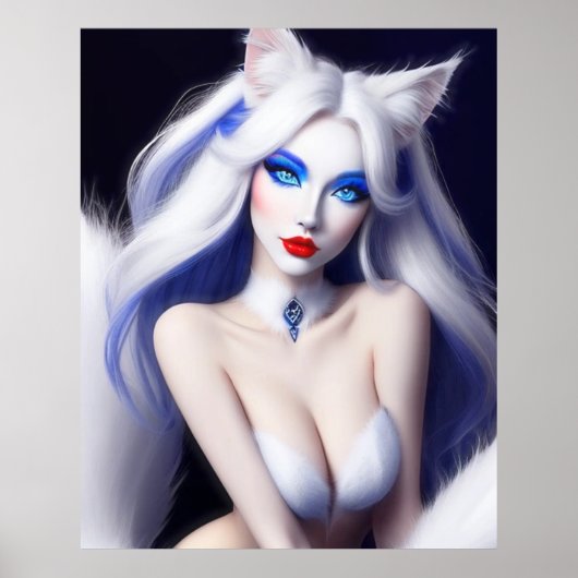 POSTER KITTY WAIFU 01 (Devant)