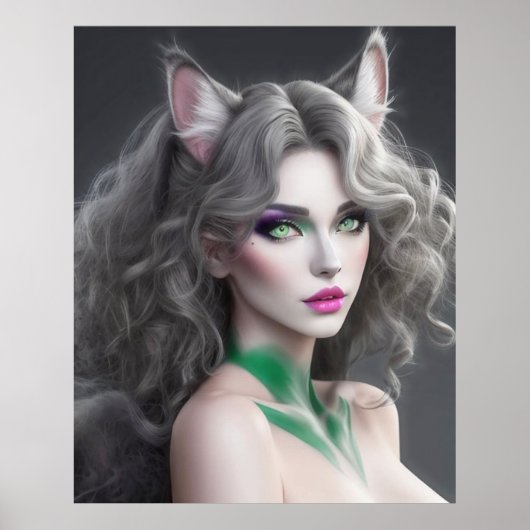 POSTER KITTY WAIFU 02 (Devant)