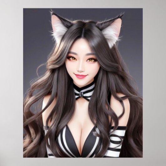 POSTER KITTY WAIFU 04 (Devant)