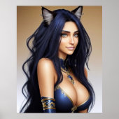 POSTER KITTY WAIFU 10 (Devant)