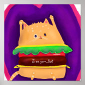 Poster Kittyburger (Devant)