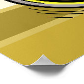 Poster Kiwi Bird Sur Un Dessin Drôle À L'Unicycle (Coin)